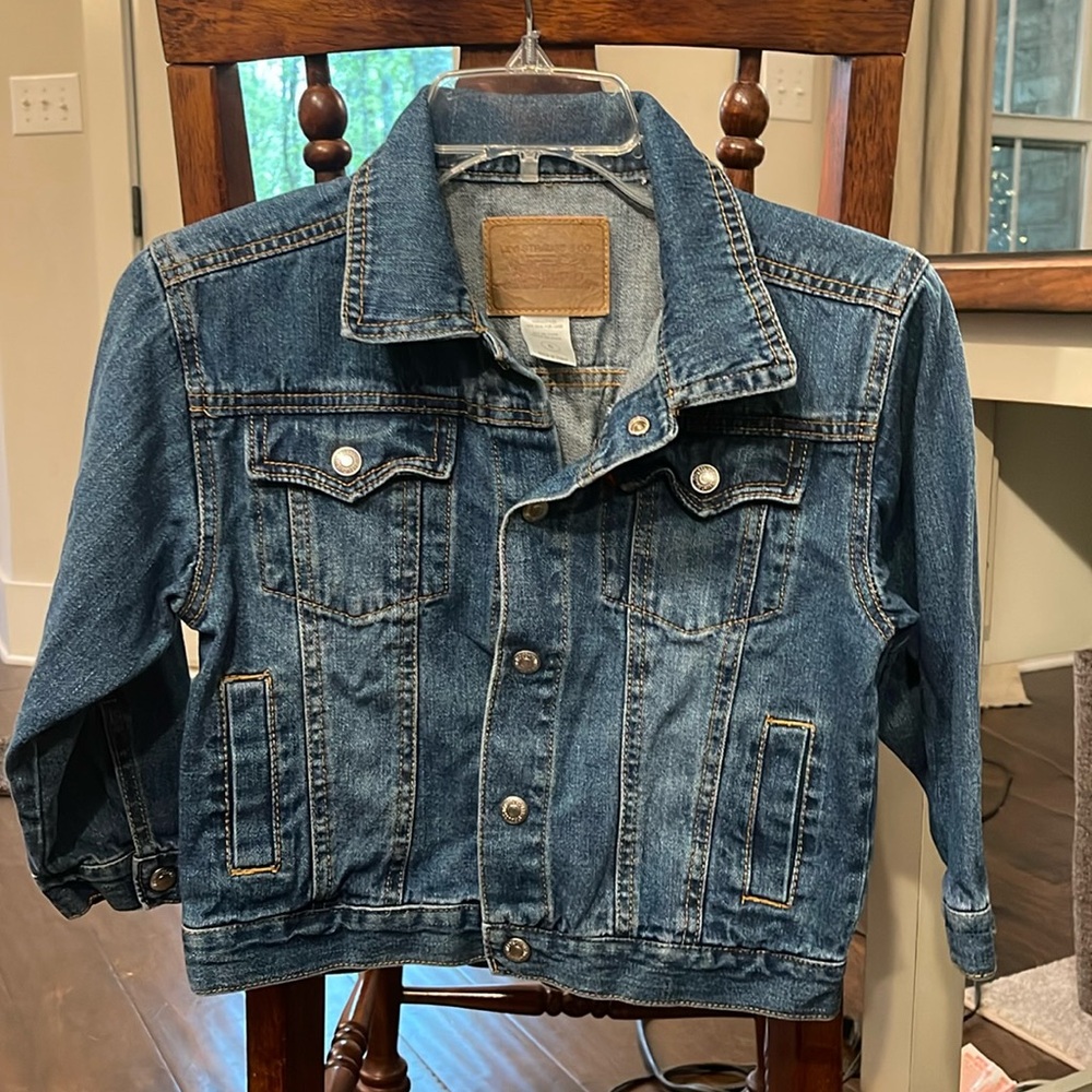 Kids Kevin Strauss& Co Blue Jean Jacket, Size 6